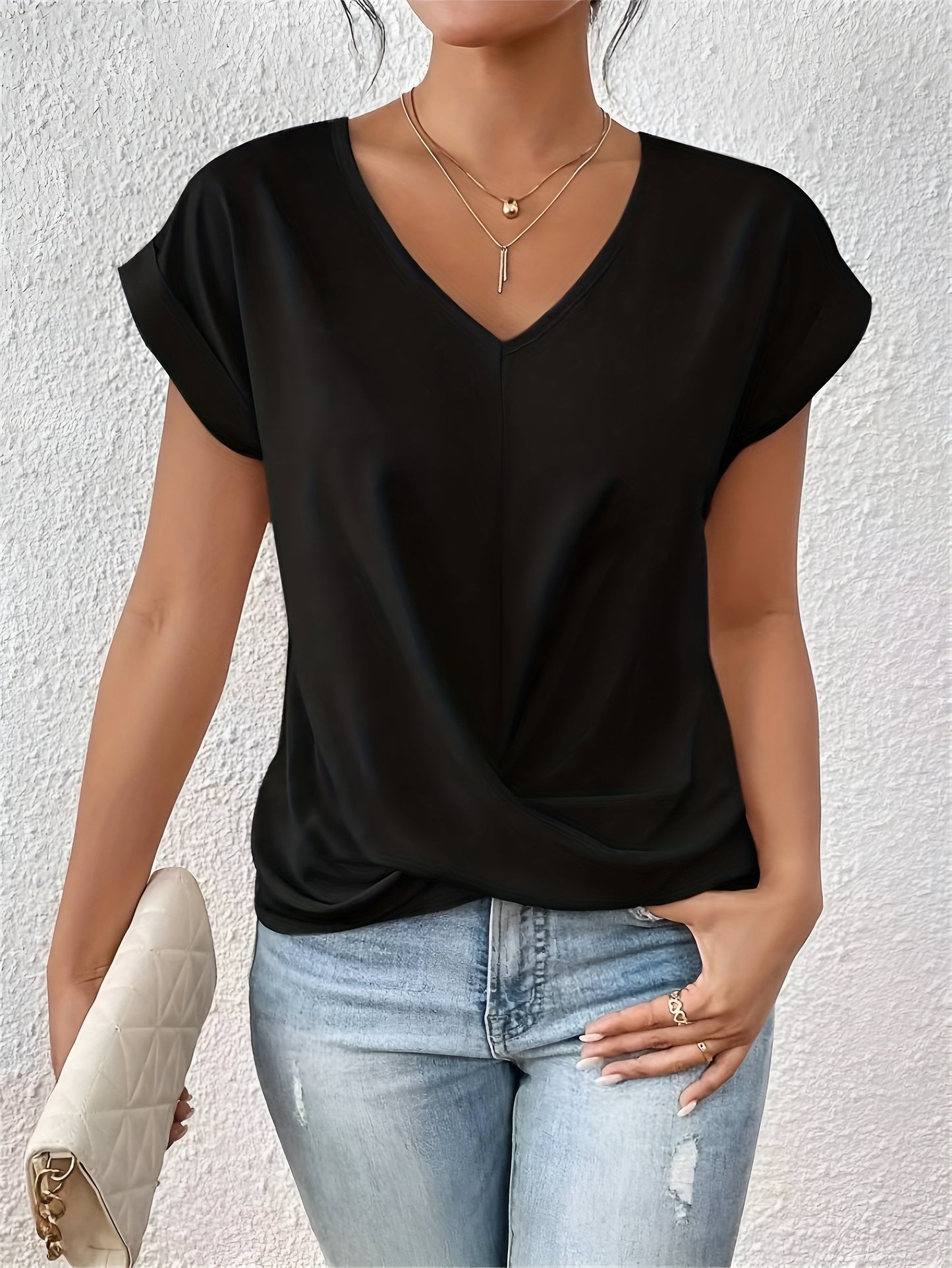 Sophie™ | T-shirt casual con scollo a V a cuore