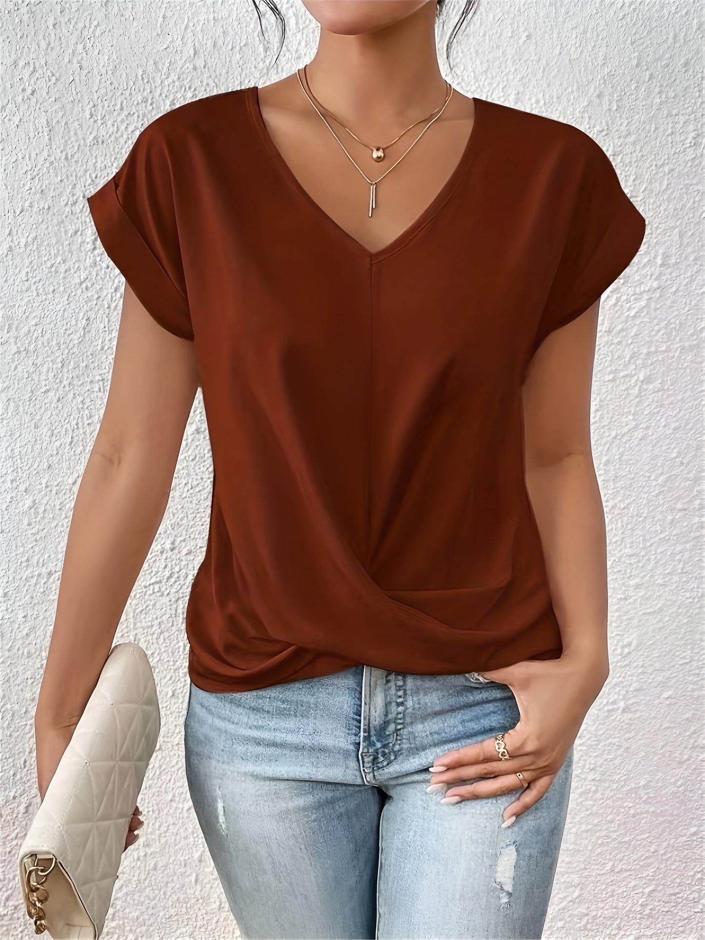 Sophie™ | T-shirt casual con scollo a V a cuore